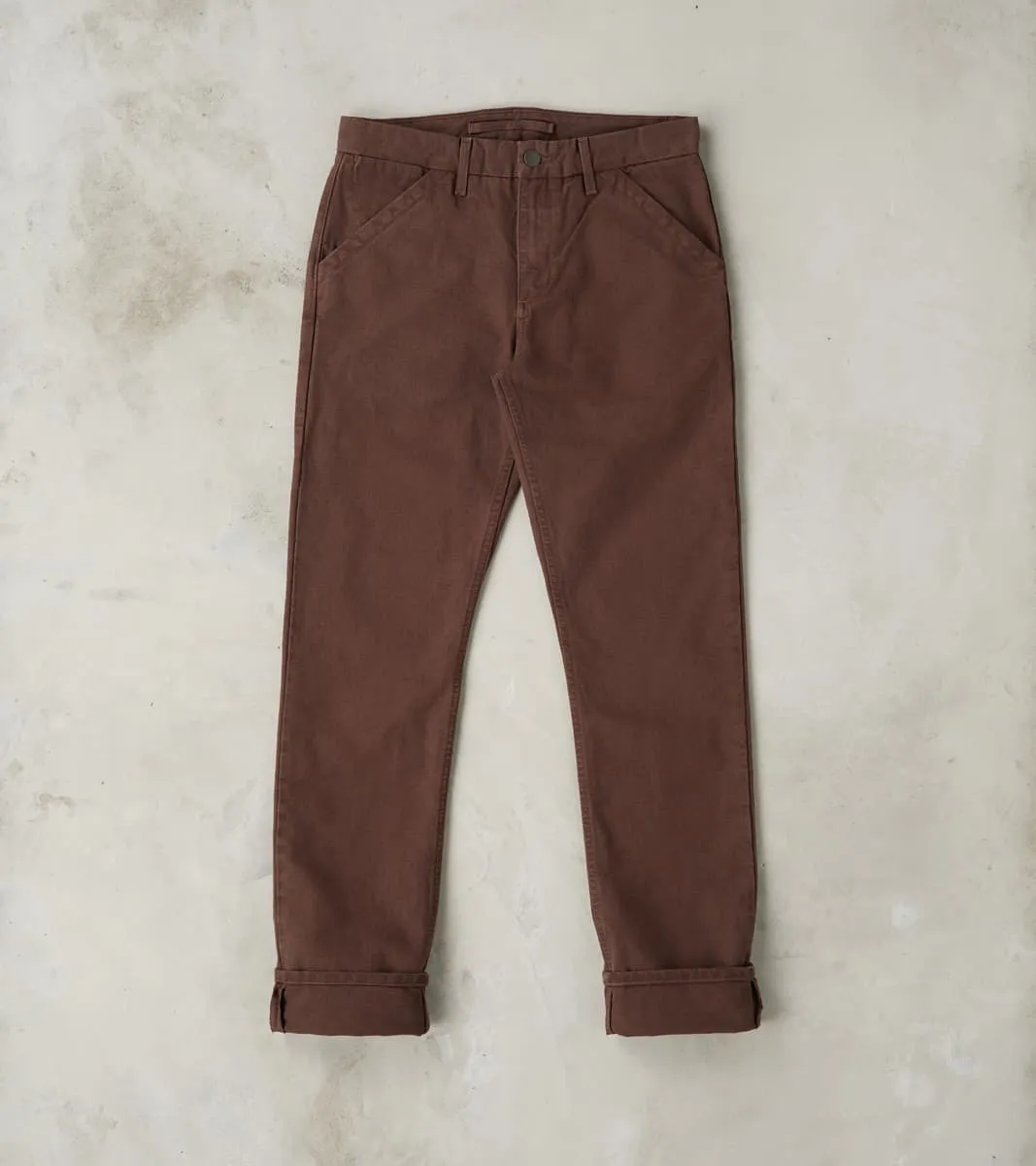 Workers Chino - 14oz Japanese Military Canvas - Bark