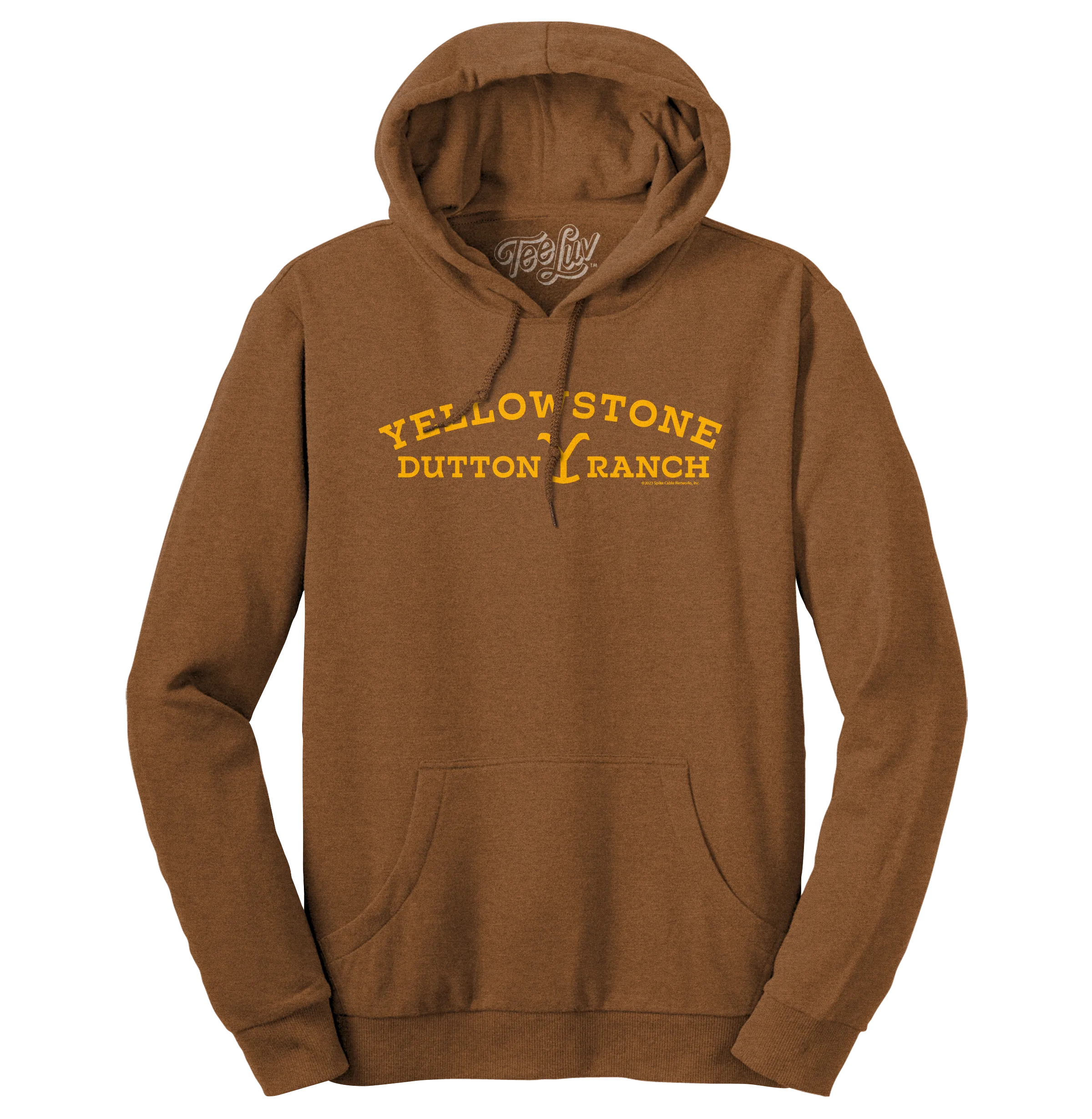 Yellowstone Dutton Ranch Hooded Sweatshirt - Golden Pecan