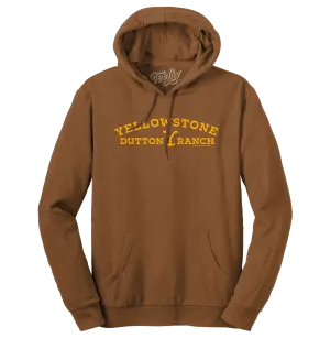 Yellowstone Dutton Ranch Hooded Sweatshirt - Golden Pecan